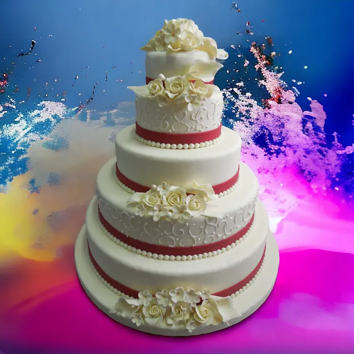 Tort de nuntă realizat de Cofetăria Sicopan Deva